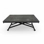 Hanah Home Mesa de Comedor Extensible Antracita y Negro